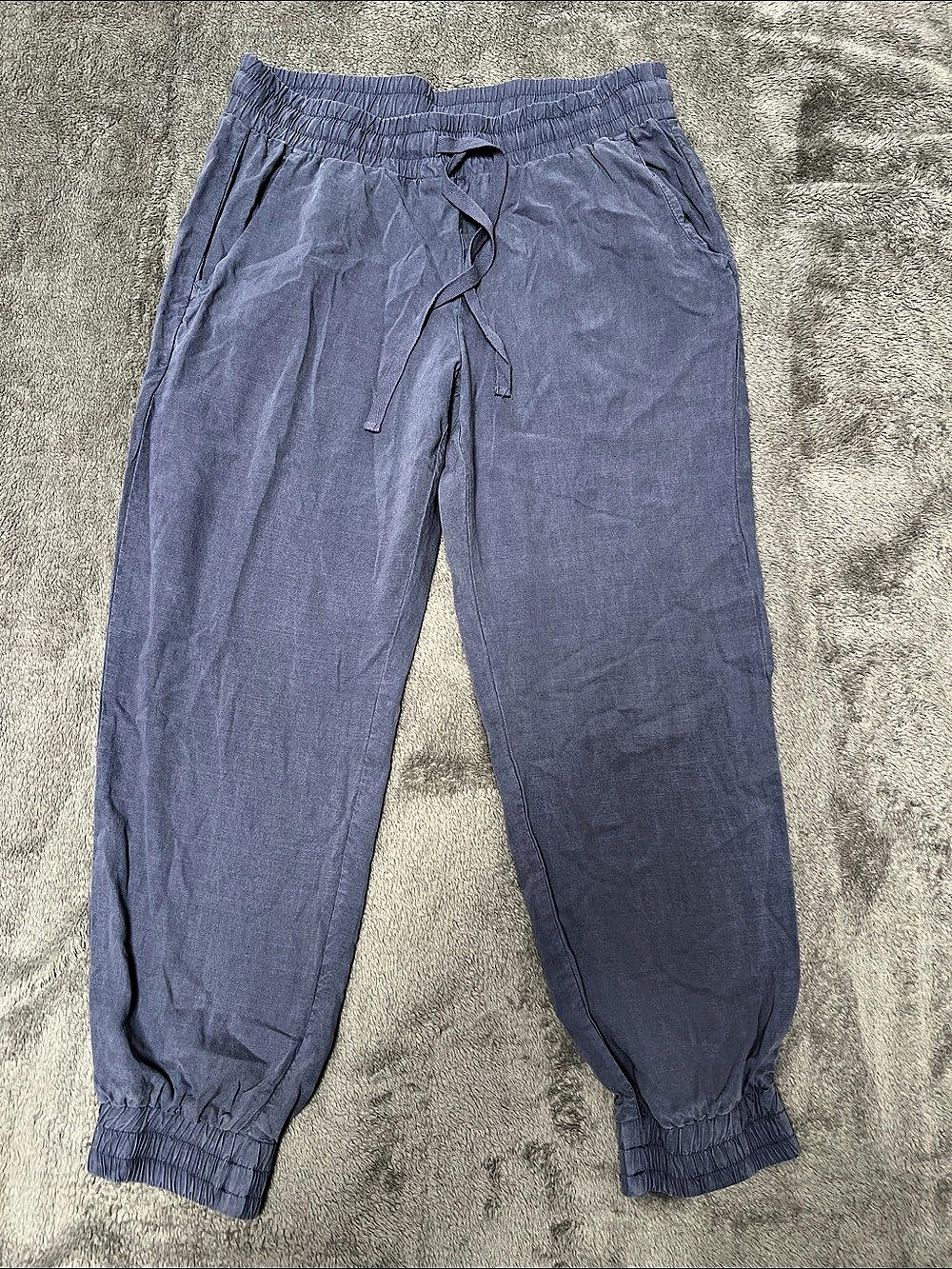 Anthropologie Cloth & Stone Tencel Lyocell Jogger Pants Blue Small